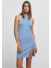 Urban Classics Urban Classics Damen Ladies Rib Knit Neckholder Dress in horizonblue