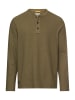 Camel Active Henleyshirt mit Knopfleiste in Olivgrün