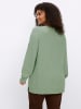 sheego Langarm-Pullover in eucalyptus-meliert