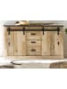 Furn.Design Esszimmer-SetUsed Wood hell, anthrazit, Wohnkombination 2-teilig