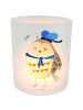 Mr. & Mrs. Panda Windlicht Eule Matrose ohne Spruch in Transparent