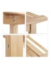 relaxdays Badezimmerbank in Natur - (B)66 x (H)45 x (T)40 cm