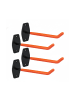 relaxdays 4 x Reifenhalter in Orange/ Schwarz