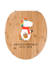 Mr. & Mrs. Panda WC Brille Einhorn Pilz mit Spruch in Braun
