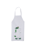 Mr. & Mrs. Panda Gastro-Schürze Einhorn Joker ohne Spruch in Weiß