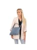 Toscanto Leder Schultertasche Toscanto Tasche blau ca. 37cm