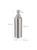relaxdays 2 x Seifenspender in Silber - 300 ml