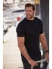 JP1880 Kurzarm T-Shirt in schwarz