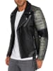 Reichstadt Herren Slim Fit Echtleder Jacke  in Fungi Green