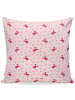 Mr. & Mrs. Panda Kissen 40x40 Flamingo Yoga ohne Spruch in Rosa