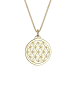 Elli Halskette 925 Sterling Silber Lebensblume in Gold