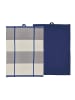 SÖDAHL Geschirrtuch Blocks in Royal Blue