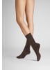 Hudson Socken Winter Plait weich in Brownmel.