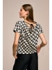 Mart Visser Benza Print Top Schwarz/Weiß