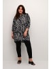 KAFFE curve Langarm - Hemd KCsonna Loose fit in Black / Antique Zebra Print