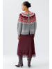 Oui Pullover in grey red