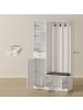 HOMCOM Garderobenständer-100L x 30B x 180H cm-Weiß