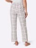 WITT WEIDEN Schlafanzug-Hose in ecru-mauve-kariert
