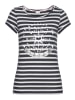 Kangaroos Print-Shirt in marine-weiß-gestreift