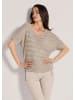MADELEINE Ajour-Pullover mit Glanz-Effekt in berber