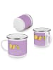Mr. & Mrs. Panda Camping Emaille Tasse Scheidung Neuanfang mit S... in Lavendeltraum