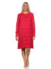 NORMANN Frottee langarm Nachthemd - 82124 in rot