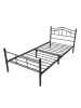 en.casa Metallbett Florenz in Schwarz (H)84cm (B)90cm (L)200cm