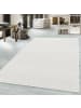 KADIMA DESIGN Teppich Kurzflor Unifarben Polypropylen saugroboter Wohnzimmer in Creme