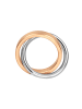 Steel_Art Fingerring Duplex goldfarben in Rosegoldfarben