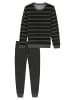 Schiesser Pyjama Casual Nightwear in dunkelgrau-mel.