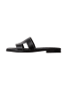 Oh! my Sandals Flache Sandalen aus Leder Schwarz