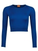 Nur Die  Crop-Top NUR DIE x KILIAN KERNER Crop Top in Ripp-Optik in blue