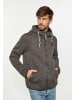 Schmuddelwedda Herren Strickfleeceblouson in Grau Melange