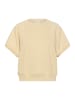 SAINT TROPEZ Sweatshirt PauletteSZ Lockere Passform in Brown Rice