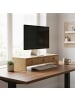 relaxdays Monitorständer in Natur - (B)51 x (H)12,5 x (T)24 cm