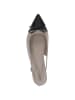 Caprice Ballerina in BEIGE/BLACK