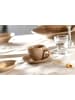 Ritzenhoff & Breker 6er Set Espressotassen mit Untertassen Sahara 100 ml in Hellbraun