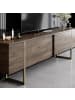 CALICOSY TV Möbel LUXE in Walnuss/Gold - (W) 180  x (H) 50  x (L) 30  cm