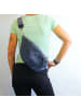 Florence Gürteltasche Leder dunkelblau ca. 37cm