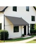SONGMICS Klemmmarkise Sheld in Grau - (B)130 x (H)300 x (T)0.1 cm
