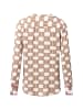 EMILY VAN DEN BERGH  Tunikabluse in taupe ecru - 0001