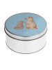 Mr. & Mrs. Panda Blechdose rund Bär Kind ohne Spruch in Blau Pastell