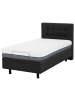 Beliani Einzelbett DUKE in Grau - (W) 92 x (H) 102 x (L) 216 cm