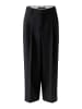 Oui Bundfaltenhose in black