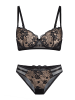 Linga Dore Linga Dore Push up BH set in Schwarz