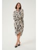 Kaffe Kleid KAmanilla Oversize fit in Feather Gray/Black Graphic