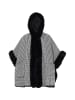 osha Damen Poncho in Wollweiss