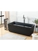 Beliani Freistehende Badewannen GOCTA in Schwarz - (W) 80 x (H) 60 x (L) 170 cm