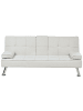 Beliani 3-tlg 3-Sitzer Sofa ROXEN in Beige/Silber