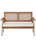 Beliani 4-tlg Sitzgruppe ARENELLA in Braun/Beige